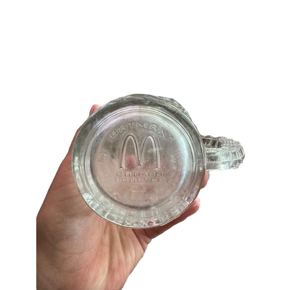 McDonalds Mug Cup Batman Forever 1995‎ Batman Glass Vintage Collectors - Picture 2 of 8